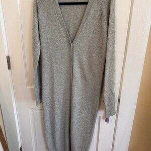 T by Alexander Wang Gray Wool-Cashmere Long Duster – Size M